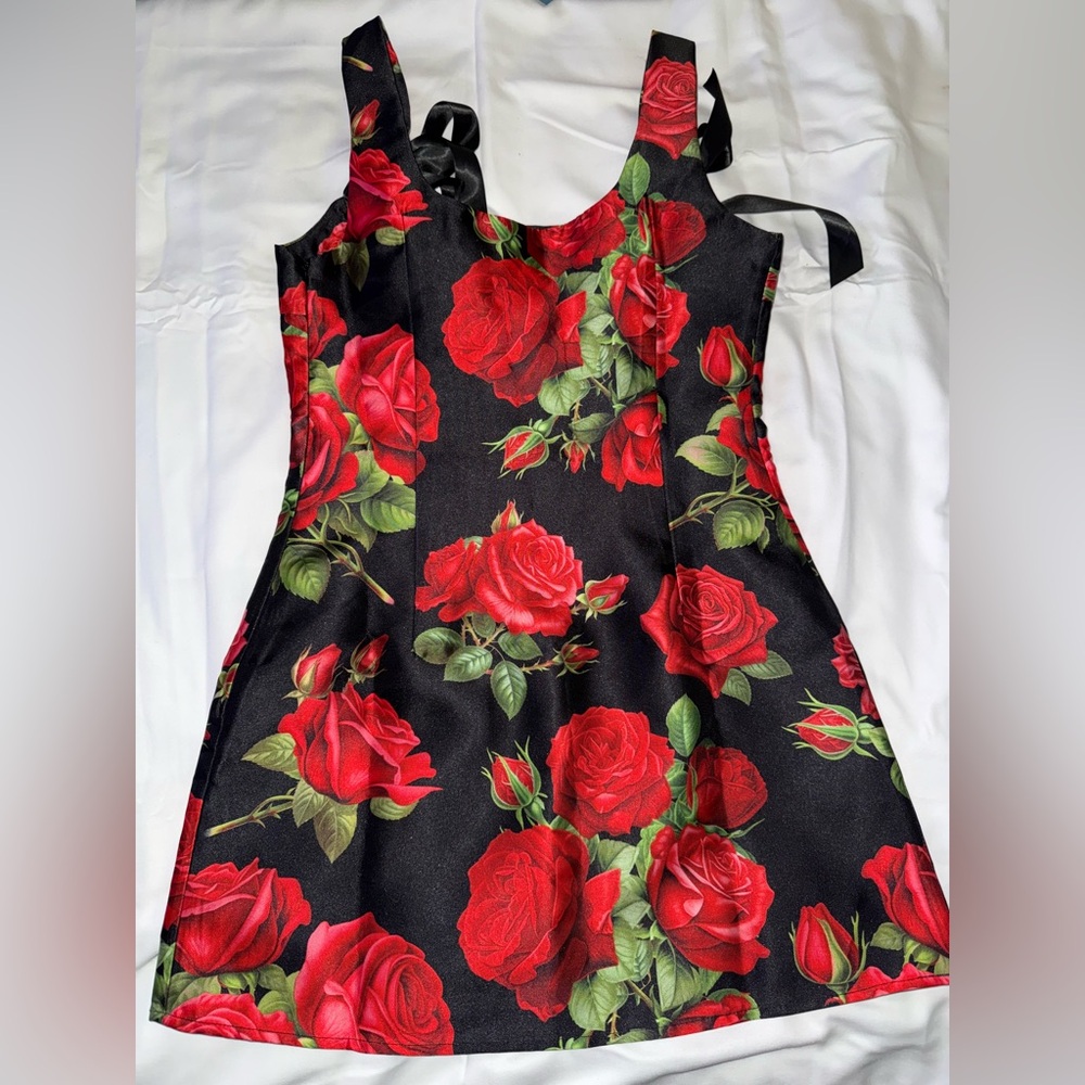Dolls kill sugar thrillz rose pixie dress - Picture 3 of 5